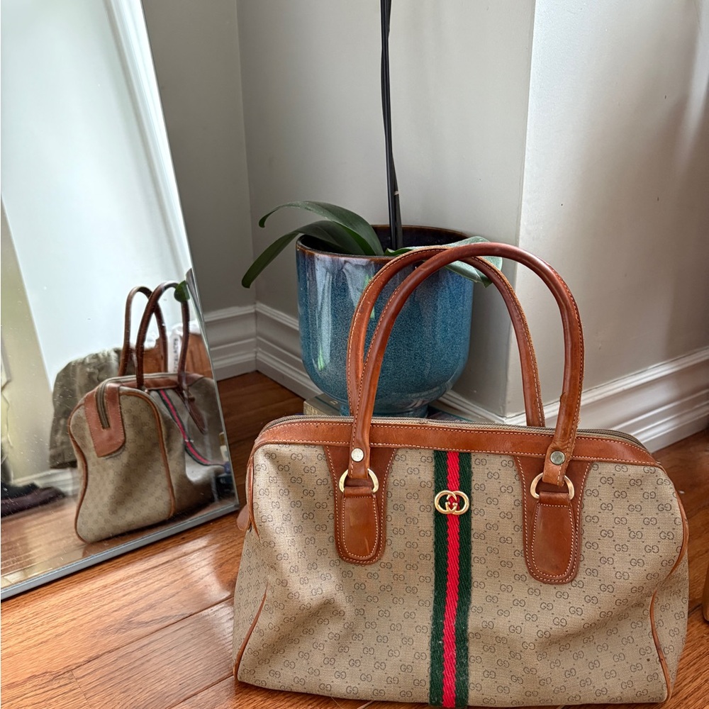 Vintage Gucci Boston Handbag
